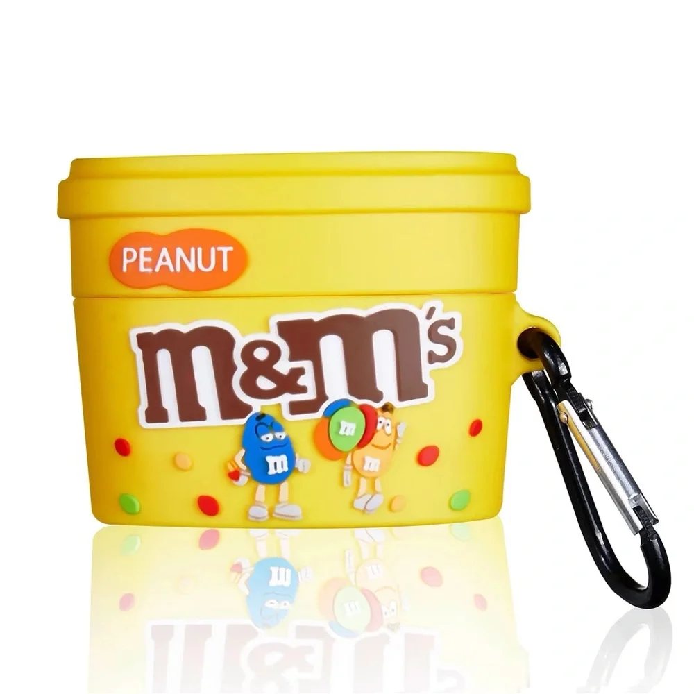 M&M Peanut AirPod pro case with keychain